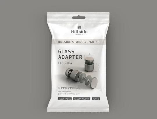 Adjustable glass rail standoff 2